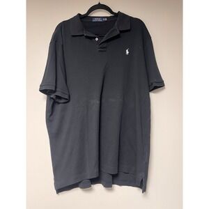 Polo Ralph Lauren Men's Black Polo Shirt Size XL